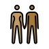 woman and man holding hands, medium skin tone, medium-dark skin tone